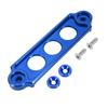 Universal 14cm Aluminum Alloy Battery Tie Down Fasten Bar Bracket 3 Holes (Blue)