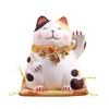 Lucky Cat Painted Opening Prosperity of Inviting Good Money Luck Lucky Cute Cat Feng Shui New Ceramic Lucky Charm Ornament, Painting, Celebration,