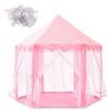 Nicheez Детская палатка для девочек игрушечный домик секретная база для помещений со звездным светом (розовый)