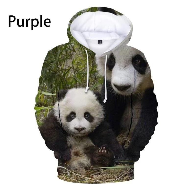 3D милые животные панда принтованные толстовки для мужчин детская мода смешная уличная одежда с капюшоном толстовки унисекс зимняя одежда Харадзюку топ