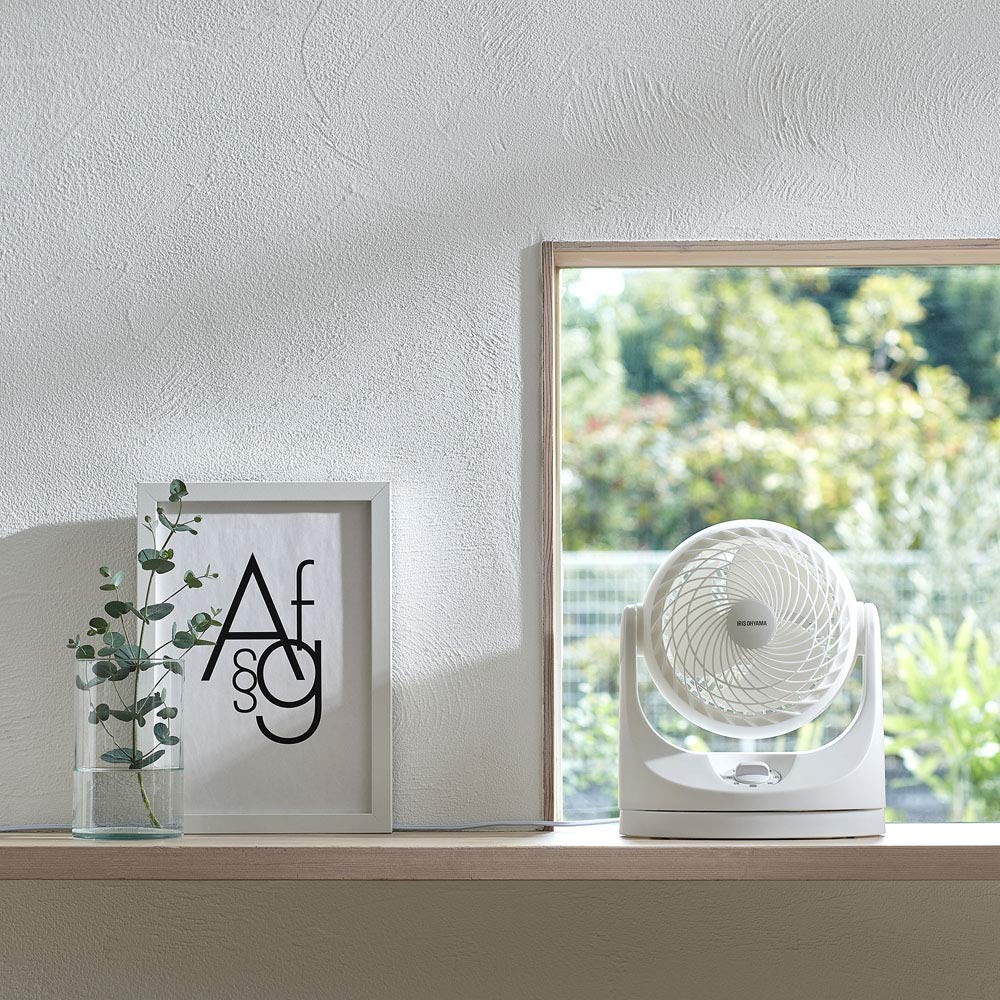 IRIS OHYAMA Circulator 8 Tatami Swing Automatic Left and Right Swing No Remote Control KCF-MKM151-W (White)