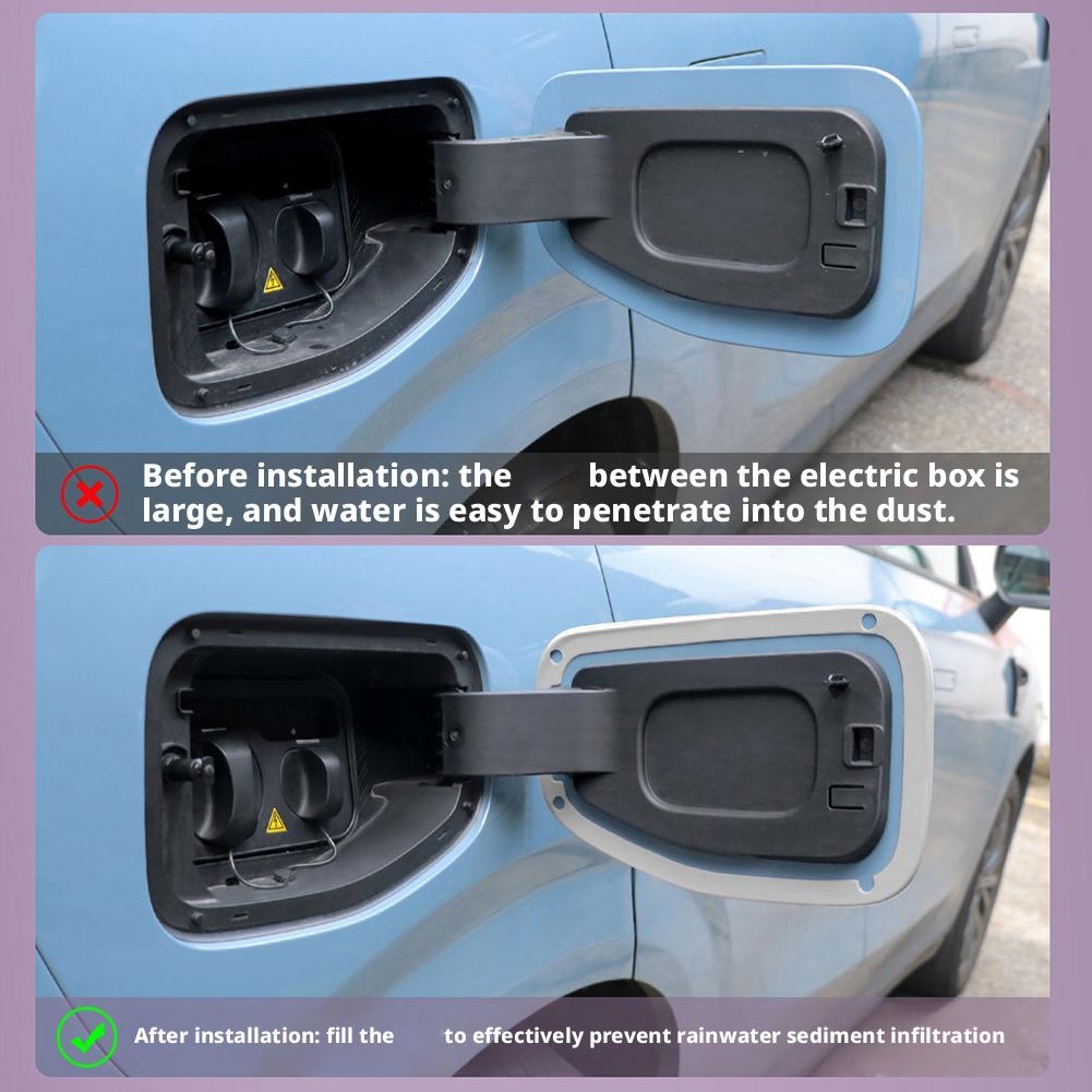 1 шт. Для Leapmotor B10 Защитная полоса-уплотнитель для зарядного порта Водонепроницаемая Пылезащитная Защитная полоса Автомобильные Модифицированные Аксессуары