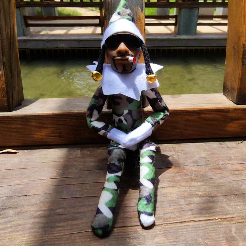 1/2pcs Snoop On A Stoop Christmas Elf Doll 2025 Christmas Decorations Festive Atmosphere Doll Ornament New Year Xmas Gift