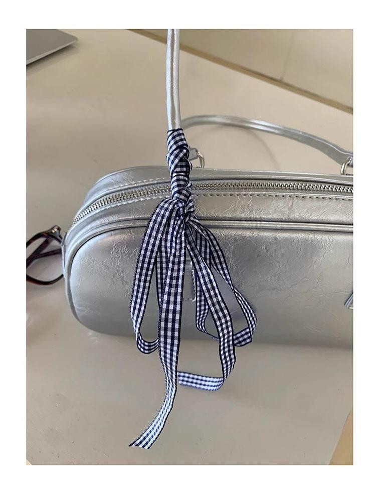 Серебряная сумка через плечо в стиле балета от корейской компании Niche 2024 года: Модная и универсальная сумка