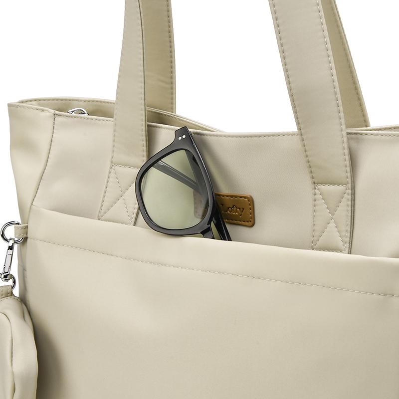 Вместительная наплечная сумка однотонная сумка-тоут студенческая сумка