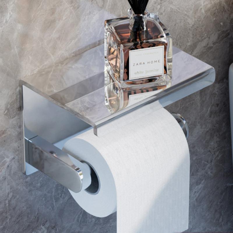Золотой держатель для бумажных полотенец в ванную комнату Алюминиевый настенный держатель для рулона туалетной бумаги Черный/Хромированный держатель для туалетной бумаги Держатель для мобильного телефона