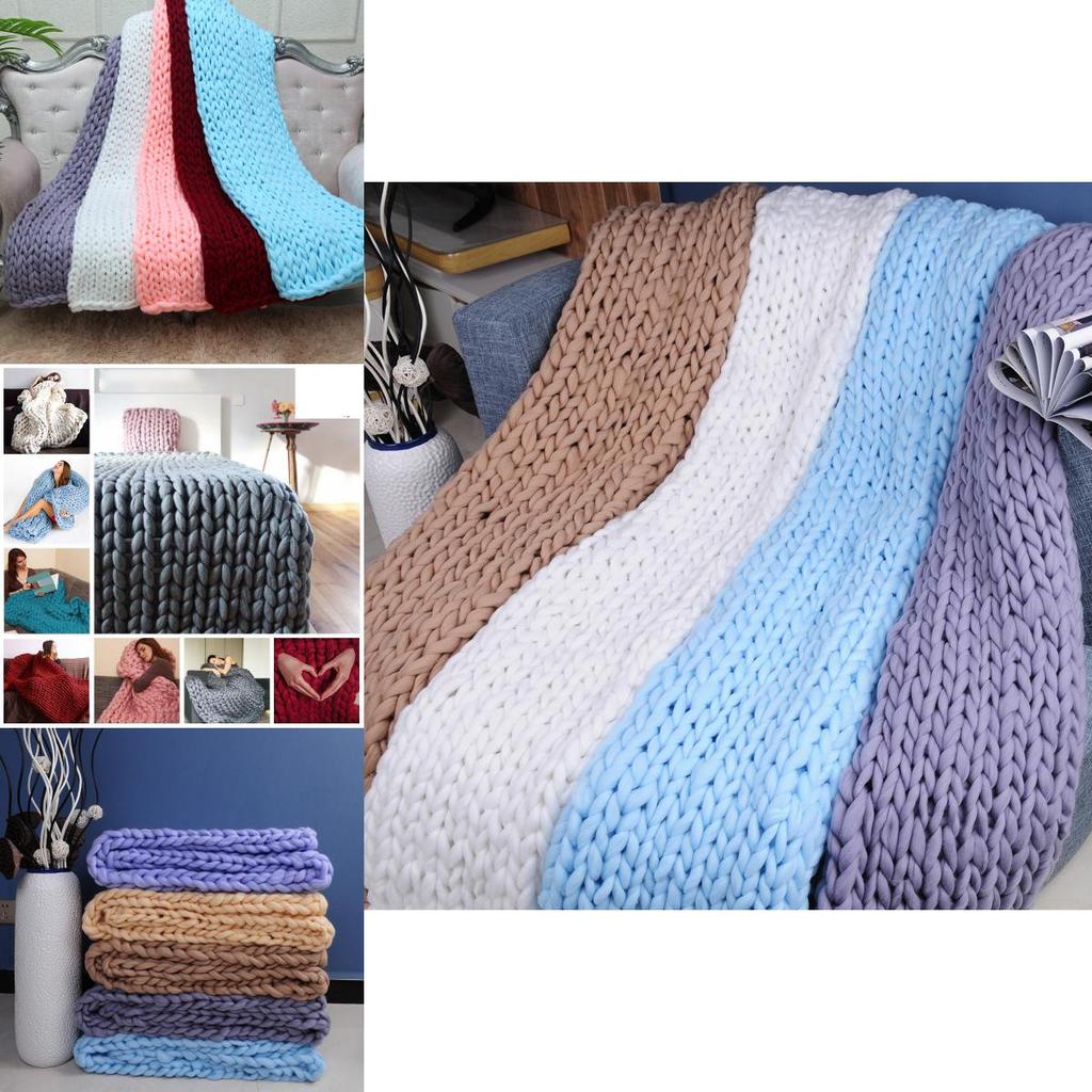 Пожелание Уютный Плетеный Толстый Пряжный Плед Для Взрослых Стильный Чехол На Диван Мягкий И Плюшевый