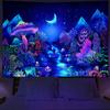Uv Fluorescent Tapestry Blacklight Under The Sea Tapestry Hippie Bedroom Gothic Home Decor Aesthetic Room Decoration Boho Decor