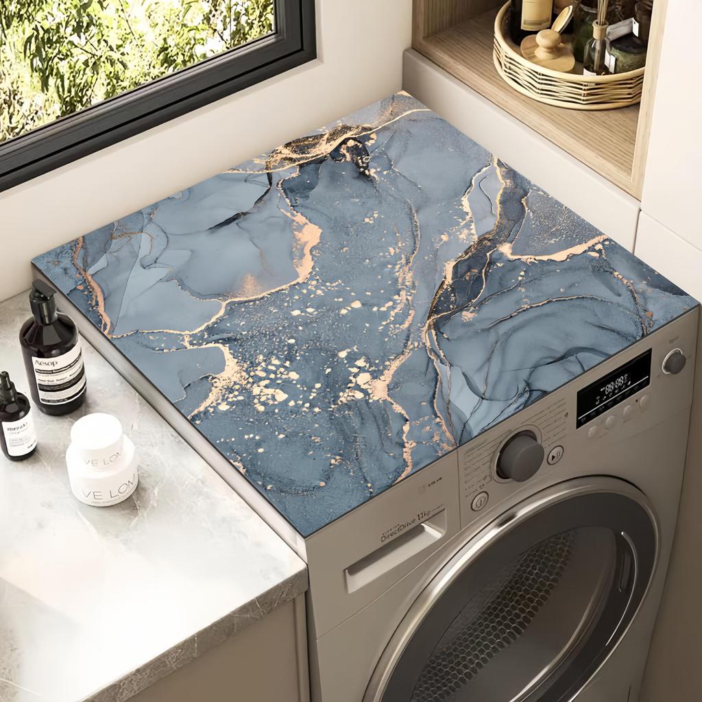 Коврик для защиты от пыли для стиральных машин, нескользящий коврик для холодильников, коврик от солнца и тканевый чехол, впитывающий воду