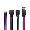 5PCS 4Pin LED Cable Male Female Connector RGB Adapter Wire No Solder Connectors For SMD 5050 2835 LED Strip Wire PCB Ribbon 10mm