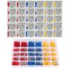 Assorted Kit 280/480PCS Electrical Wire Crimp Spade Butt Ring Lugs Fork Set Assorted Crimp Terminals Insulated Cable Connector Rolled Terminals
