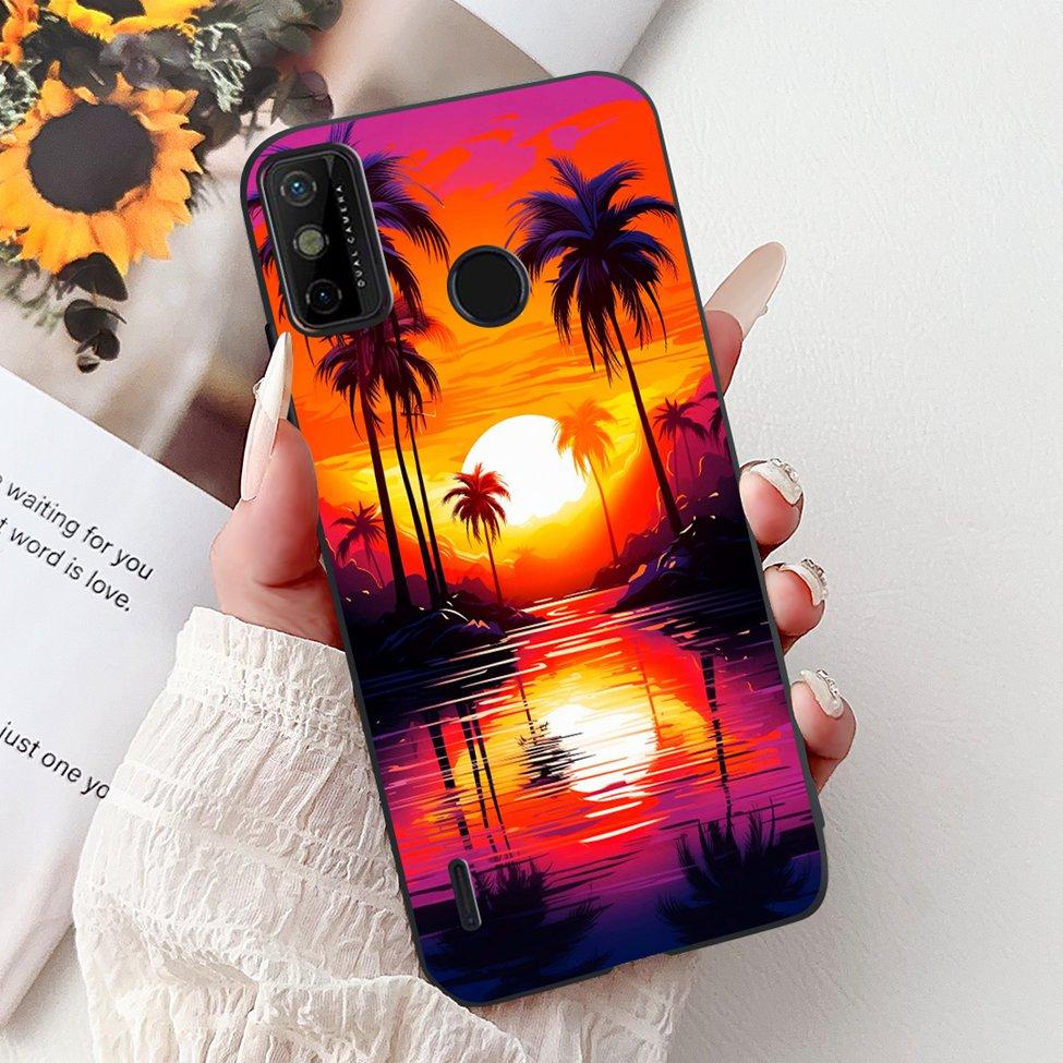For Tecno Spark 6 Go KE5j KE5k Case For Tecno Spark Go 2020 KE5S Cover Silicone Cute Fashion Flowers Funny Painted Back Cover