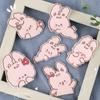 6 шт. Мультяшные кролики Нашивки для пришивания Аппликации Животные Заплатки для ремонта Вышитые нашивки для украшения одежды