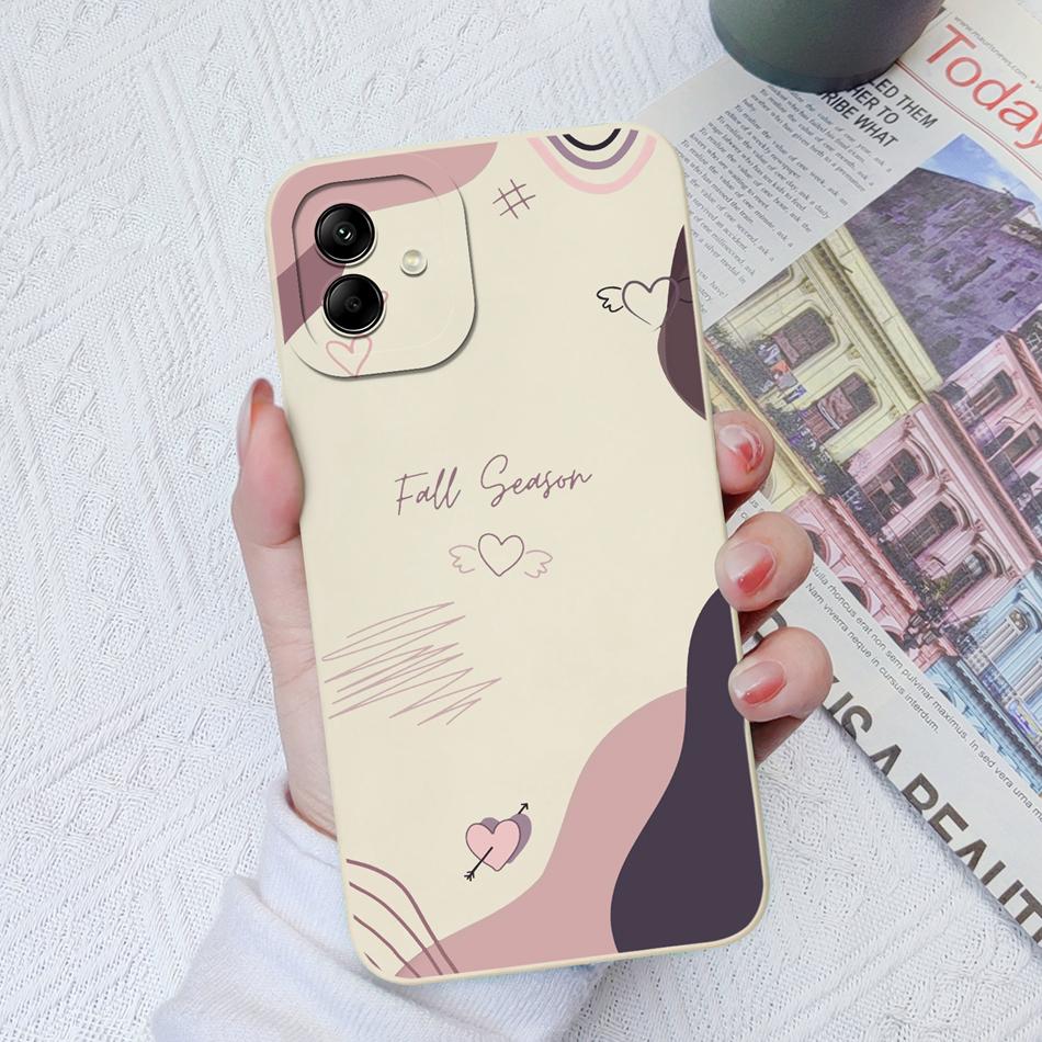 For Samsung Galaxy A04 A04E A04S Phone Case Cat Camera Protection Liquid Silicone Back Cover For Samsung A 04 E S Bumper Shell