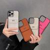 Модный кожаный чехол H Brand для iPhone 13/14/15/17 Pro Max с держателем для карт и кошельком для монет