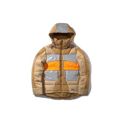 Li Ning Sports Fashion Series Короткая куртка с капюшоном Зимняя мужская куртка Tiger-Eye-Brown AYMP165-1