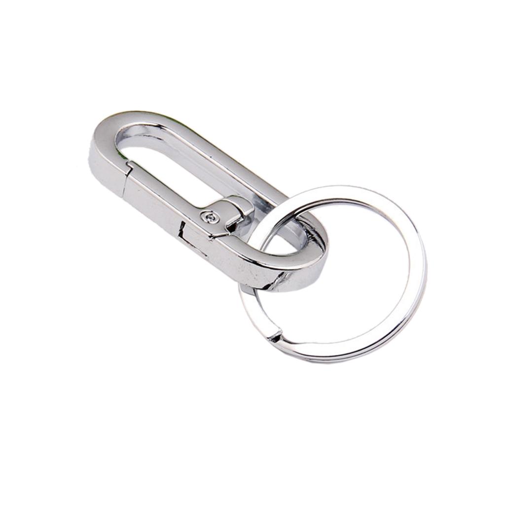 Stainless Steel Carabiners Clips Keychain Hook Buckle Single Loop Indoor Outdoor Tools for Backpack Camping Hiking MIT