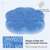 Bathing Foot Mat 30x30cm Soft Bristles Exfoliation Cleansing Shower Foot Mat with Suction Cup