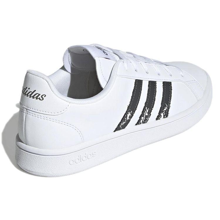 Adidas Neo Grand Court Comfortable Durable Low-Top Sneakers Women Sneakers White Black GX5762