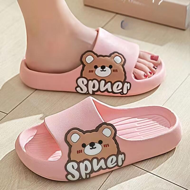Летние тапочки с героями мультфильмов, тапочки с облаками, женские домашние тапочки, пляжные сандалии, тапочки