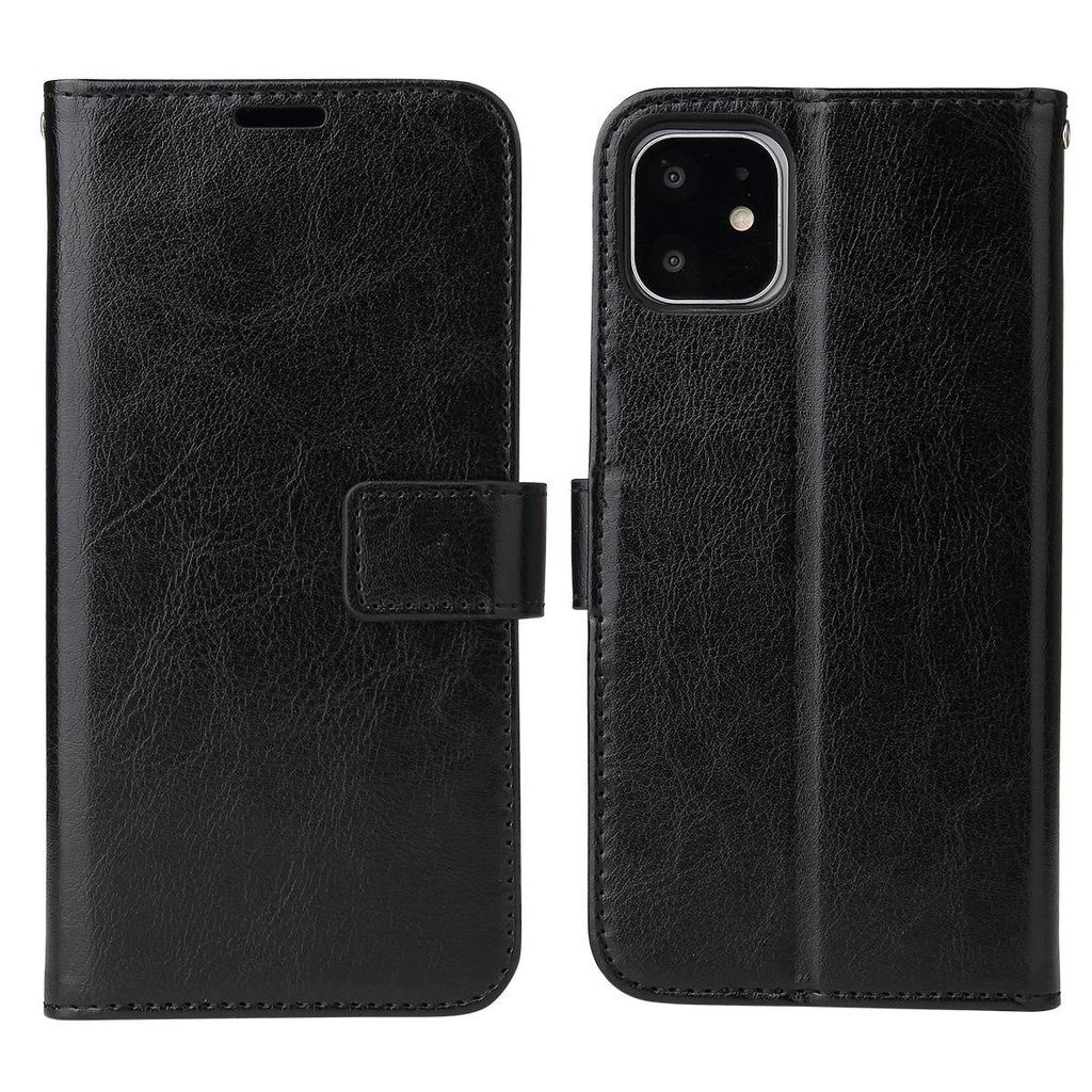 Чехол для Huawei Enjoy 70X и iPhone 7 Pro Max - Кожаная книжка с узором Crazy Horse