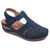 2024 New Summer Women Hollow Wedge Sandals Open Toe Slope Heel Casual Sandals Outdoor Platform Anti-slip Round Toe Women's Shoes