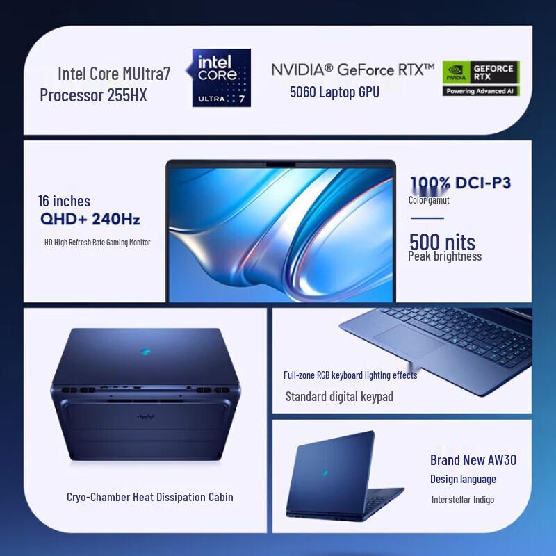 Игровой ноутбук Dell Alienware Starship New 16 2025 года (Китайская версия)