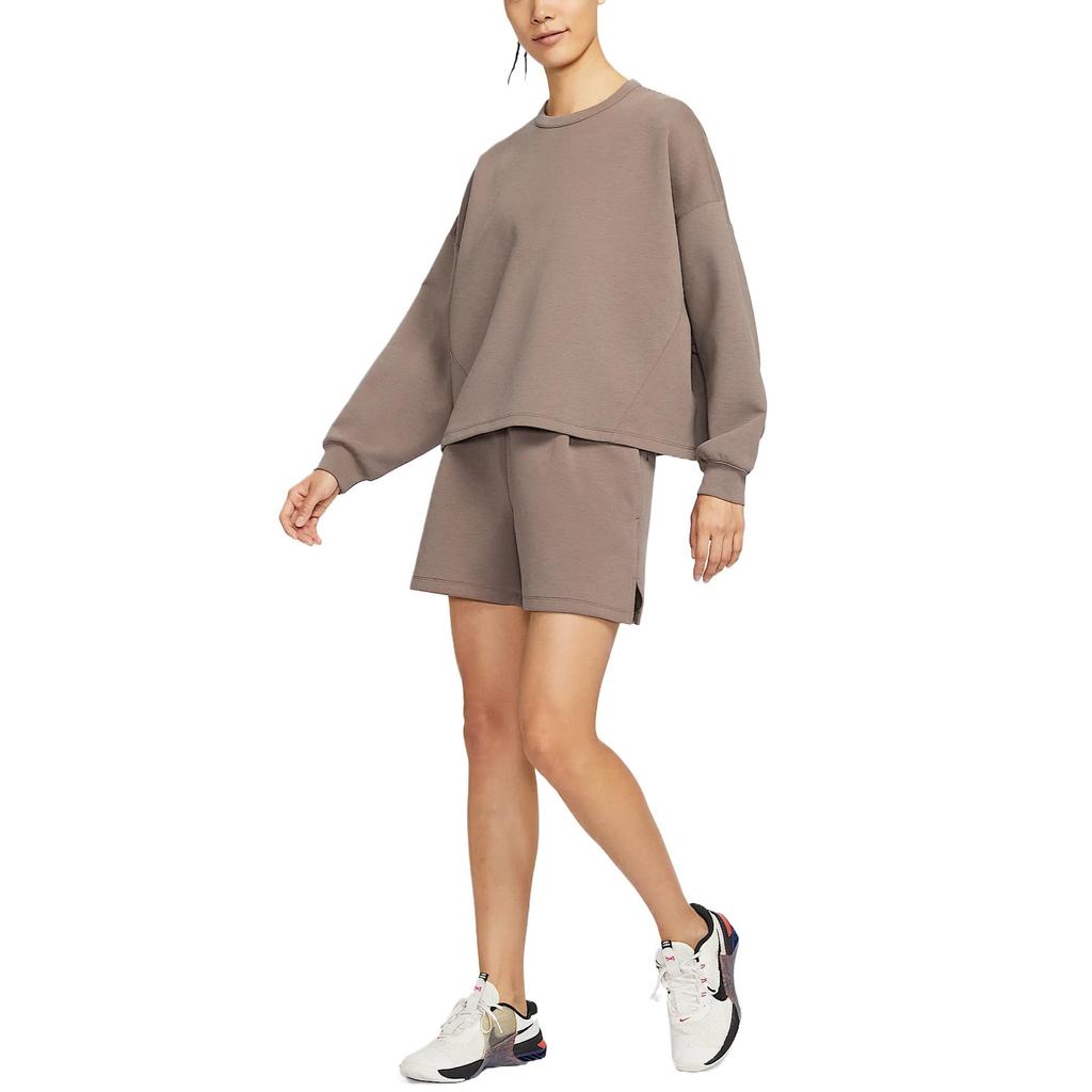 Nike SS25 24.7 Невероятно Мягкие Удобные Модные Облегающие Универсальные Спортивные Шорты Женские шорты Светло-коричневые HQ8180-233