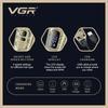 New VGR High-end Men's Hair Clipper with Retro Metal Body, Professional Hair Trimmer with LCD Digital Display and Push Shear Home Razor Shaver V-643