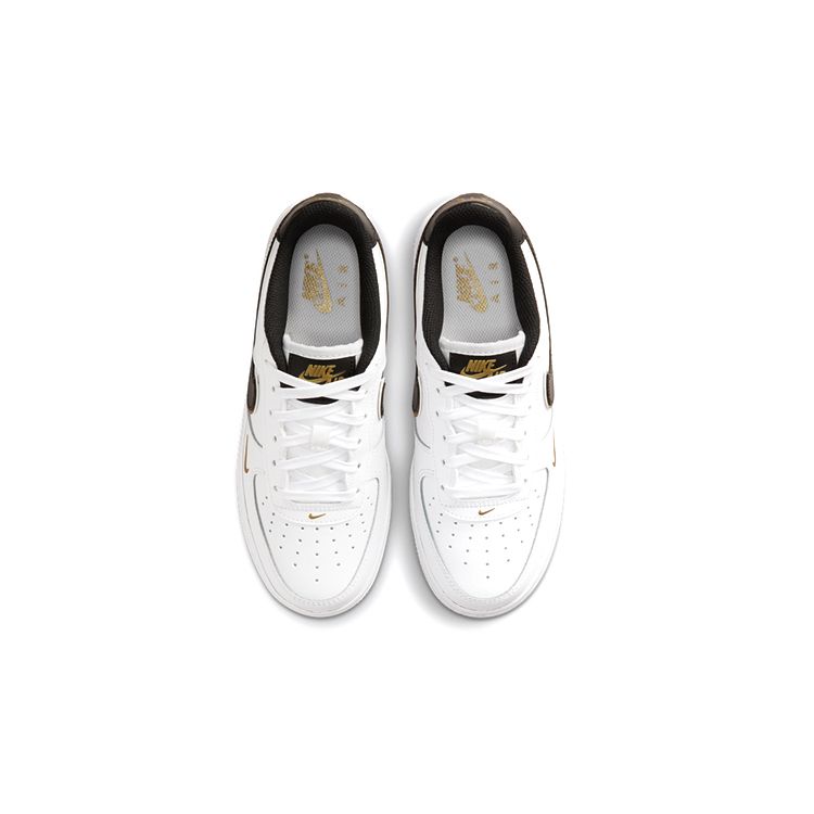 Nike Детские кроссовки Air Force 1 LV8 GS White Metallic Gold Black DM3322-100