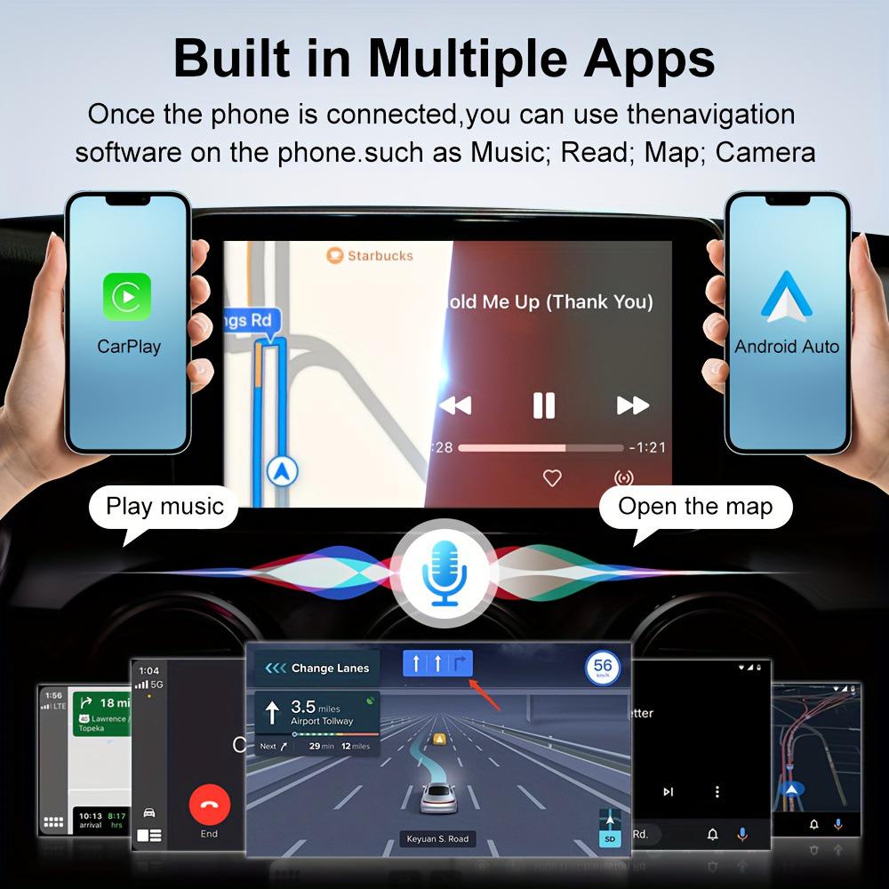 Адаптер 2-в-1 для проводного и беспроводного CarPlay и Android Auto