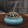 Miraicosmo Incense Burner and Holder Set, Ceramic, Calming Color (Light Blue)