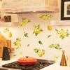 Tj021 Нарисованные вручную линии Листья лимона Бронзирование Наклейка на стену Декорация Детская комната Спальня Фон Самоклеящаяся наклейка на стену
