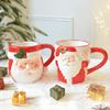 Рождественская серия Кружка в форме Санта-Клауса, чашка в форме снеговика, рождественское украшение, подарок