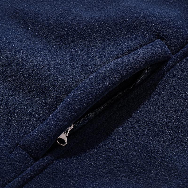 Мужская флисовая куртка Plus Velvet Thicken Stand Collar - Теплый свободный флисовый кардиган для осени и зимы