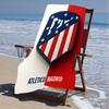 1pc Atletico Madrid Beach Towel, Beach and Seaside Swimming Pool Equipment, Fashion Pattern, Rectangular, Travel Essentials