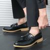 Модная мужская классическая обувь в британском стиле, кожаные туфли с кисточками, легкие лоферы, повседневная обувь, толстая платформа, брендовая модная деловая обувь для свиданий
