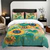 Direct Sales Sunflower Bedding Three-Piece Digital Printing Rose Quilt Cover Flower Quilt Cover