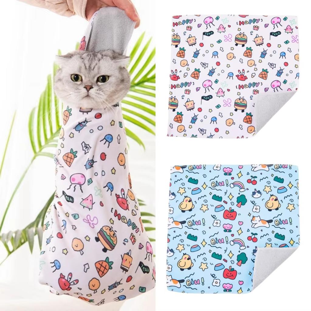 Упаковочная ткань: -Скретч-мешок для стрижки когтей и купания