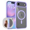 Для iPhone17air Магнитный чехол для телефона, чувствительный к коже, для Apple 16pro, Цветная кнопка камеры, Прозрачный матовый чехол