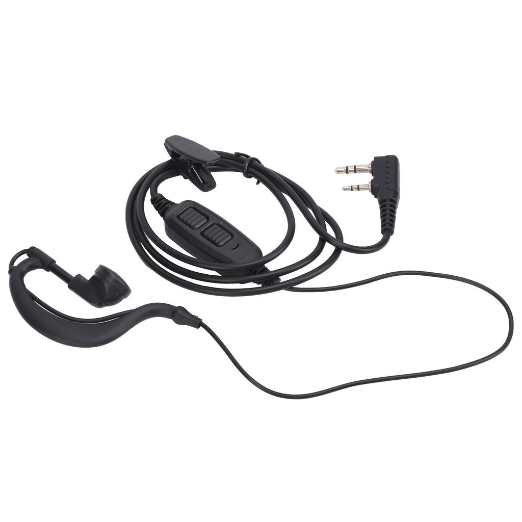 Walkie Talkie Earpiece Dual PTT Headset with Earplug Sleeve for BAOFENG UV?82 UV?82L UV?89 UV8D