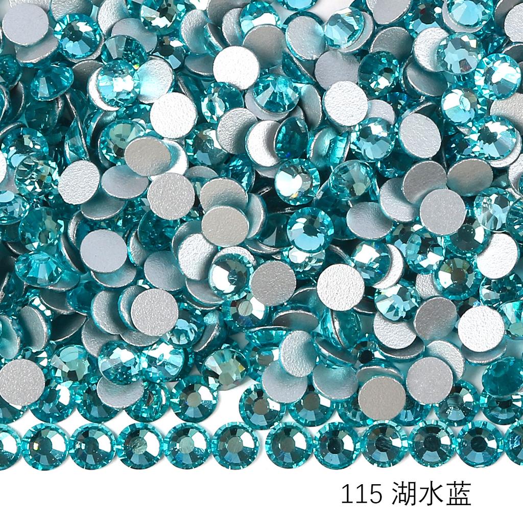 Круглый стеклянный страз DIY маникюр бриллиантовая ювелирка, наклейка-дрель для аксессуаров чехла мобильного телефона, хрустальное стекло плоское дно имитация бриллианта