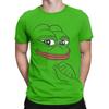 Мужские футболки Smug Pepe The Frog Fashion Хлопковые футболки с коротким рукавом Футболка с круглым вырезом Одежда Подарок на день рождения