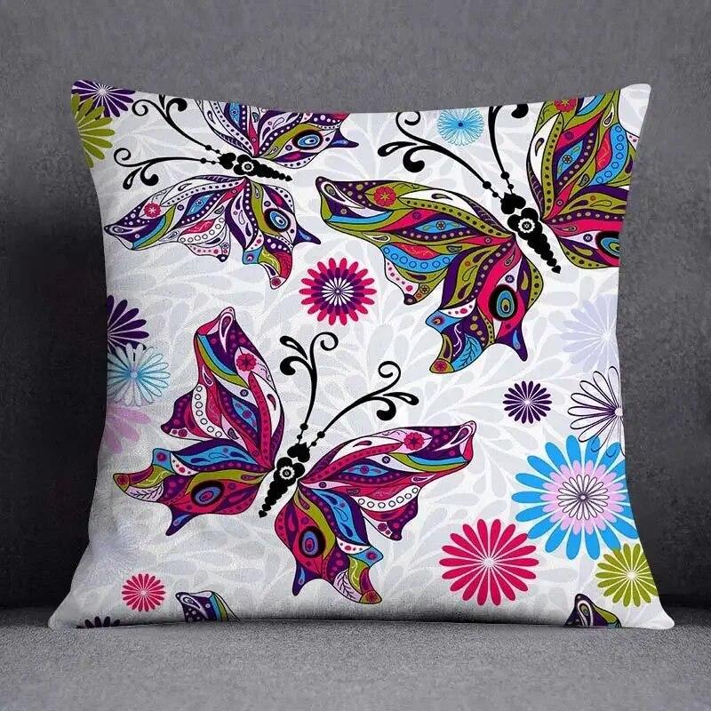 Ретро бабочка квадратная наволочка украшение для дома и офиса наволочка