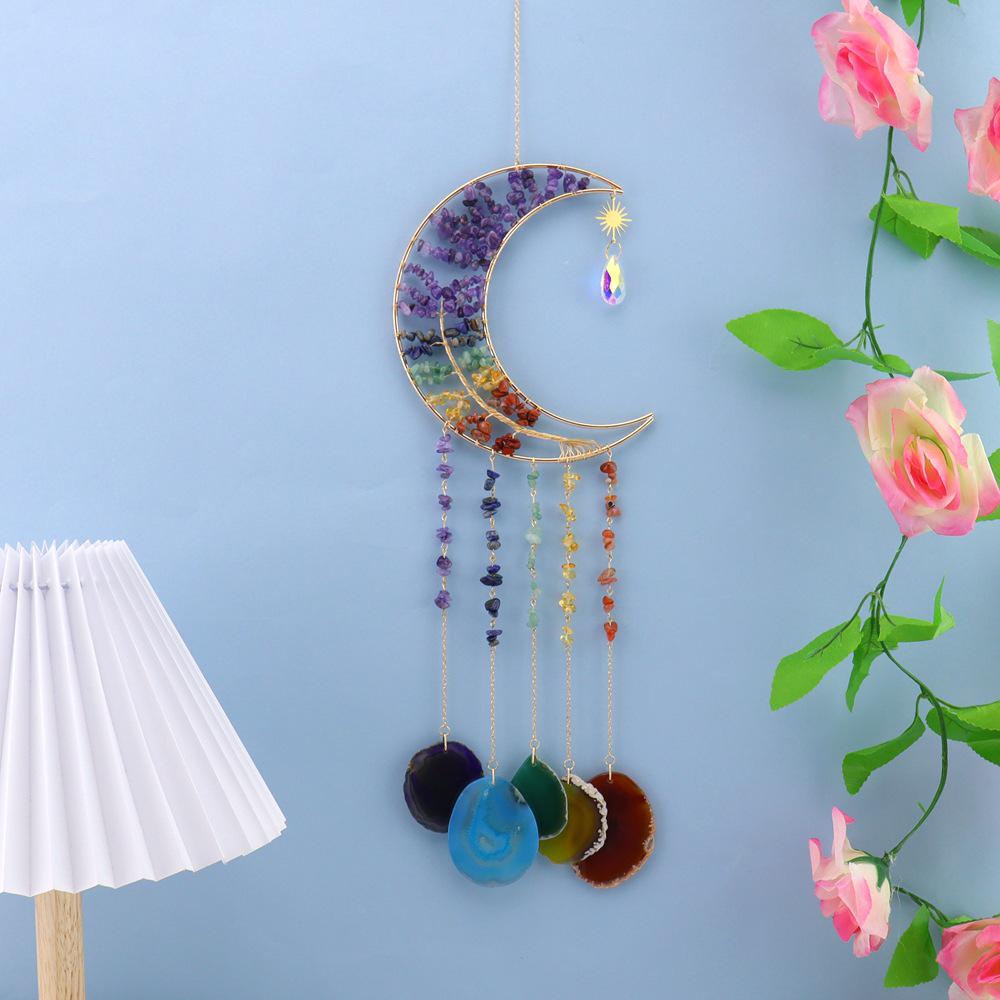 Агат 'Древо Жизни' - Кристальный кулон, ручная работа