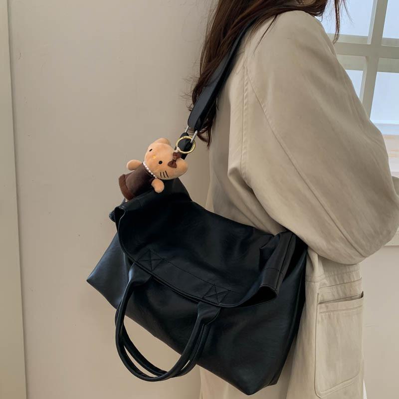 Retro Bag Women's Tote Bag Large Capacity Autumn and Winter Can Be Messenger New Casual Portable Work Commuter Bag