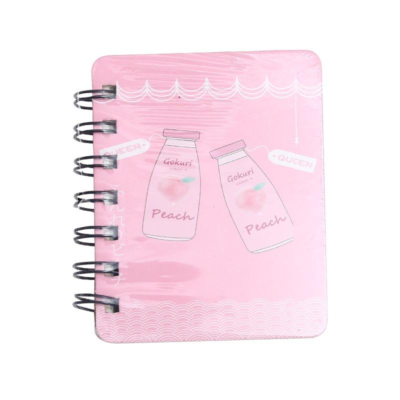 Портативный ноутбук с милой катушкой и карманами для ноутбука, этот корейский маленький свежий блокнот