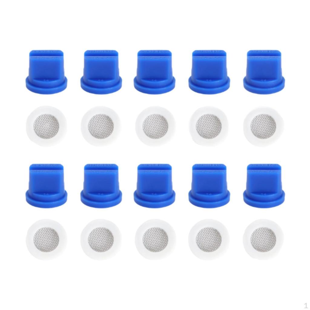 10 сельскохозяйственных распылительных форсунок с фильтрующими кольцами O под углом 110° для эффективной очистки