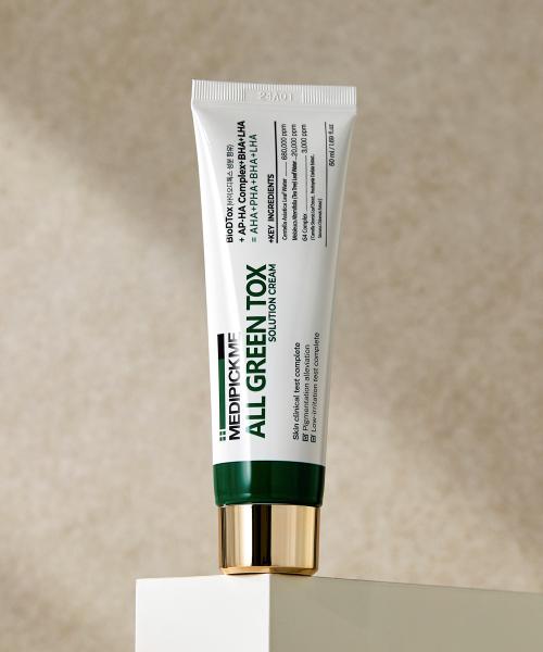Medipickme All Green Tox Solution Успокаивающий Гидратирующий Крем с Цика 50 мл