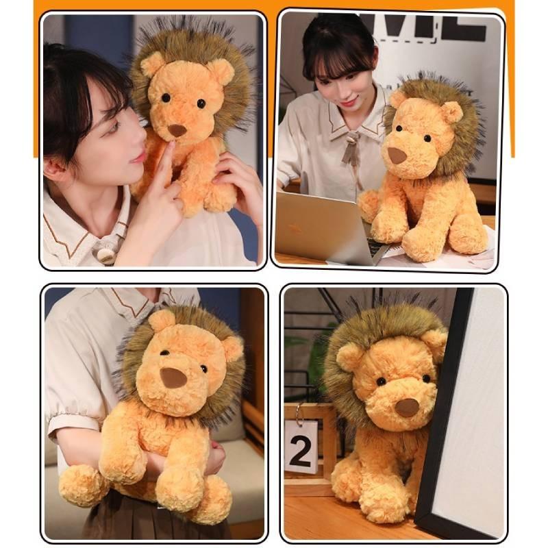 Toys Plush Lion Cartoon Animal Stuffed Doll Room Sofa Decoration Gifts Kids